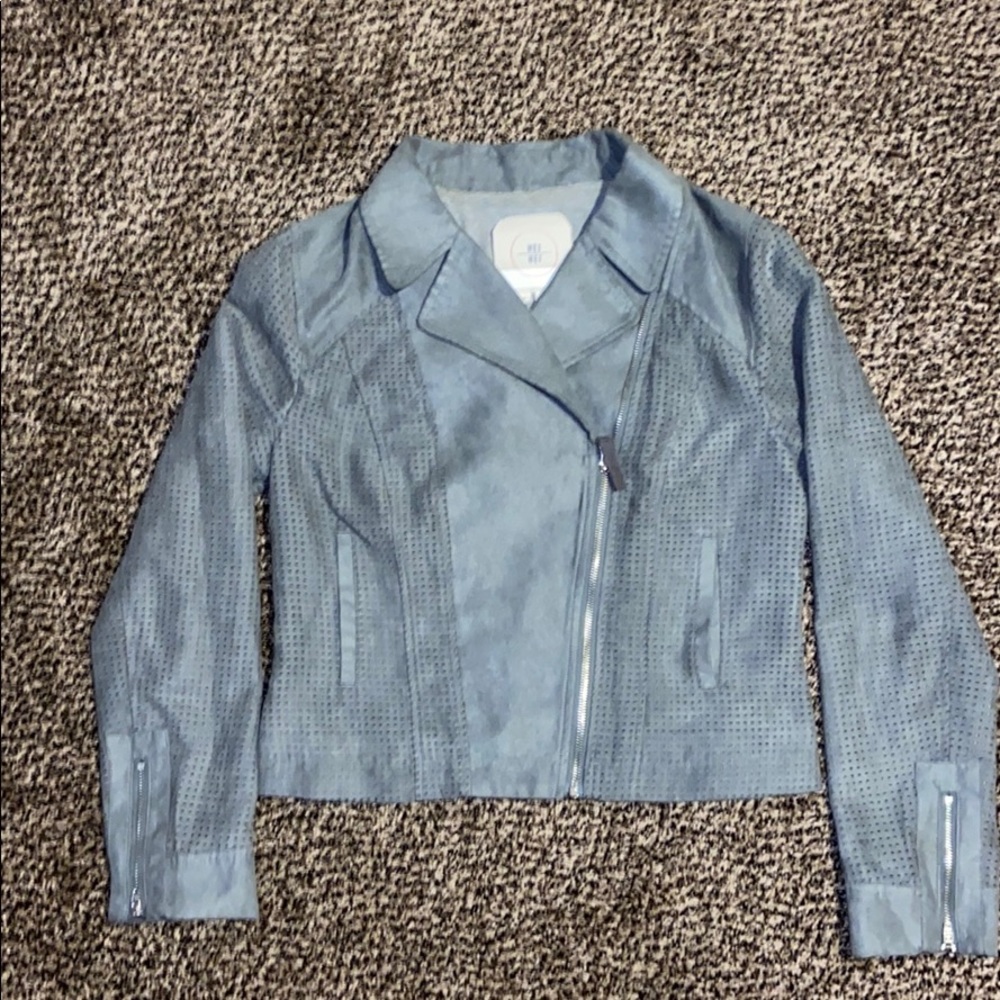 Anthropologie HEI HEI gray vegan bolero jacket.